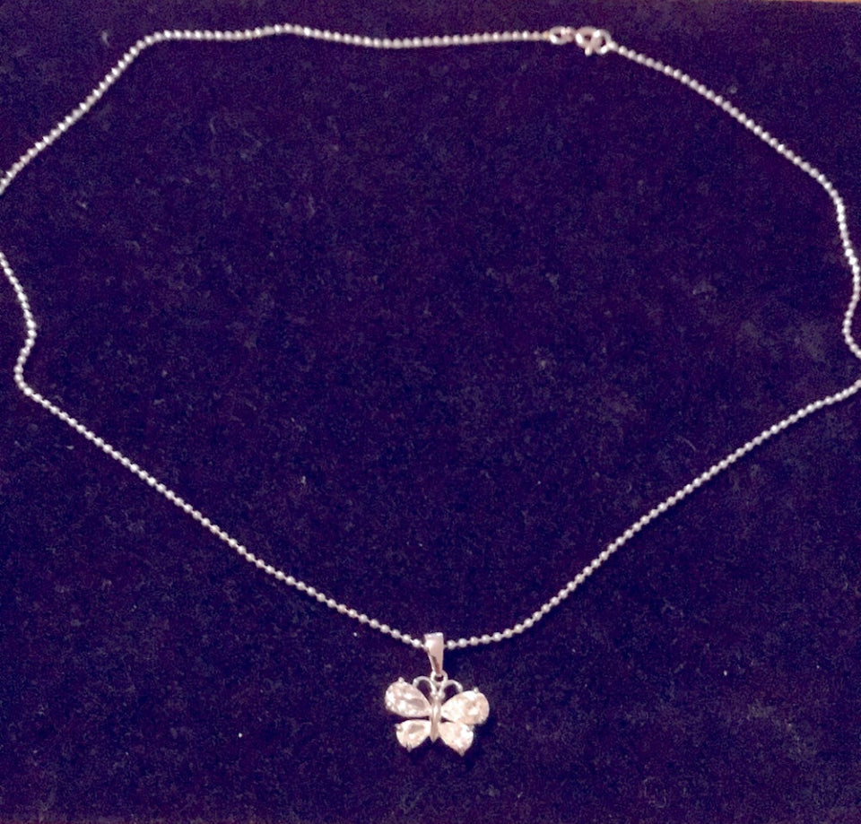 Necklace Butterfly cubic zirconia