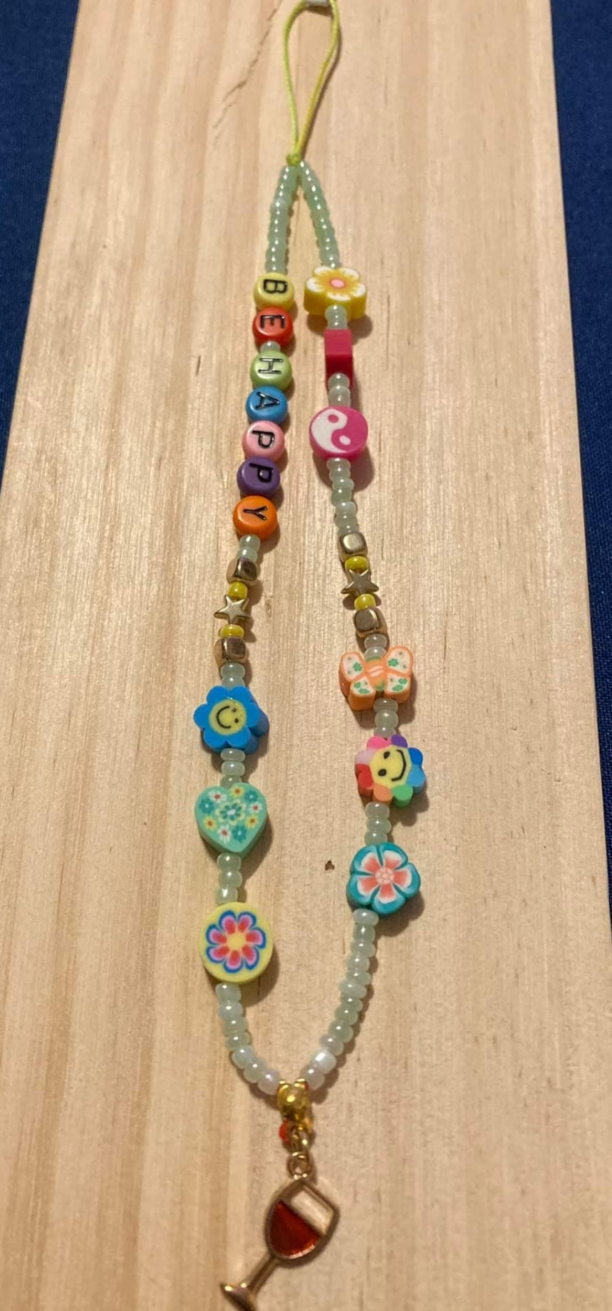 Phone charm - Be Happy