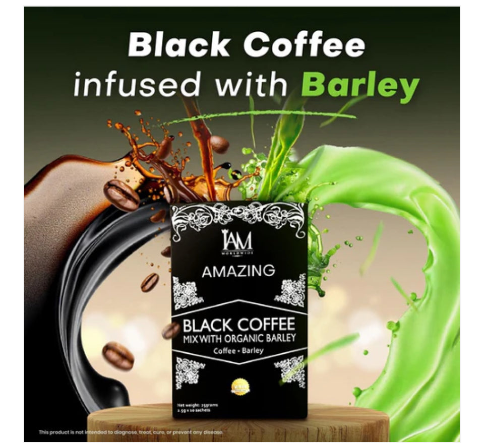 *IAM Amazing Black Coffee with Organic Barley