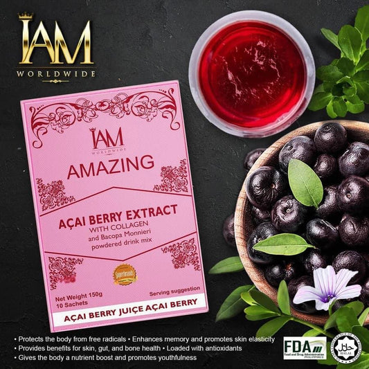 IAM Amazing Açaí Berry with Collagen and Bacopa Monnieri