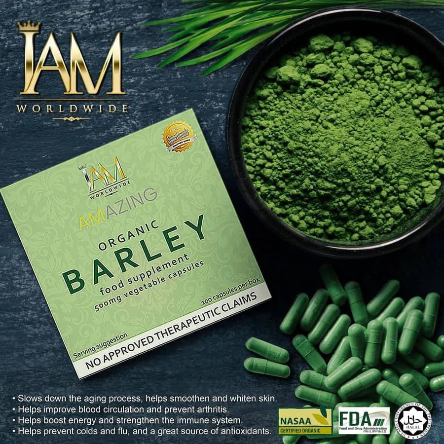 *IAM Amazing Pure Organic Barley Capsules